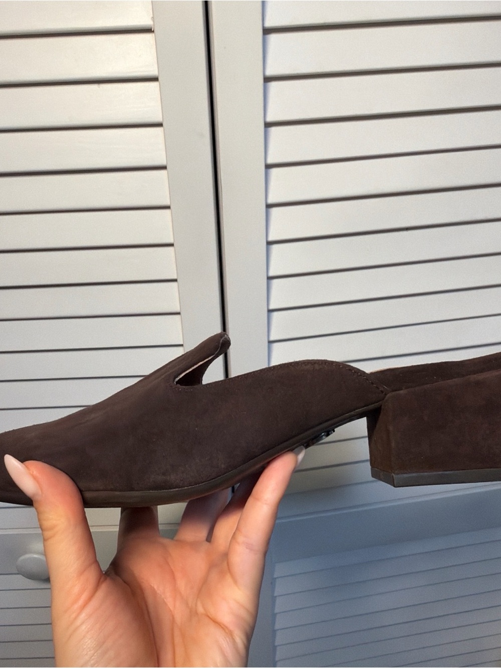 Brown Suede Slip-On Loafers - Picture 3 of 5